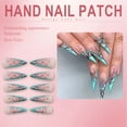 thumbnail image 6 of RAGUPEL 24Pcs Glue on Nails for Women,Hand-Painted Flowers Stiletto Press on Nails,Matte Surface Fake Nails with Designs,Long Press on Nails for Parties,Gatherings and Photo Shoots,Style2, 6 of 7