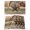 Sage Green, variant on Texas Star Vintage Placemats Set of 12, Berry Dark Brown Wooden Placemats for Dining Table, Place Mats for Kitchen Tabletop, Waterproof Wipeable Dining Table Mats Set
