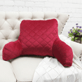 thumbnail image 2 of Home Soft Things DO-IT-YOURSELF Velvet Quilted Bedrest Pillow - Tango Red - 20" x 18" x 17", 2 of 8