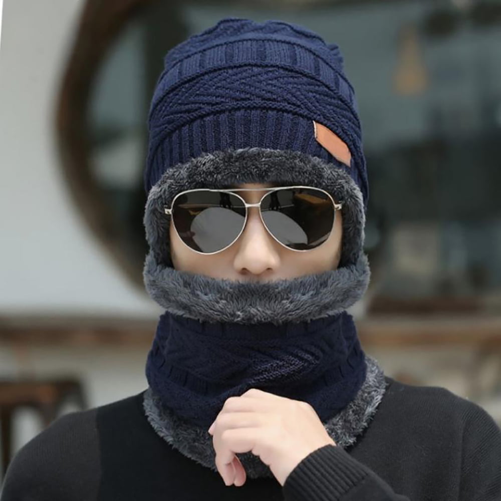 New Men Women Snood Scarf Ski Balaclava Neck Winter Warm Face Mask Beanie Hats 