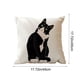 thumbnail image 3 of Funda de almohada con estampado de animales | Cojín de sofá de tela flocada | Cojín decorativo de 45 x 45 cm para salón y dormitorio, 3 of 5