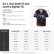 thumbnail image 5 of Balery Cosmic Red Sparkle Dice Camisa Casual de Manga Corta con Botones para Hombre, Texturizada, Estilo Cubano, para Playa, Verano-3X-Large, 5 of 5