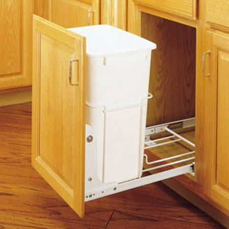 Rev A Shelf Single Pull Out 3 4 Extension Slides 35 Qt Trash Can Rev A Shelf Single Pull Out 3 4 Extension Slides 35 Qt