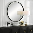 thumbnail image 2 of Uttermost Bonded Round Black Mirror, 2 of 6