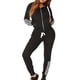 thumbnail image 1 of Puntoco Moda Mujer Casual Raya Cremallera Manga Larga Pullove Sport tops+Pantalones Largos Conjunto Liquidación Puntoco Puntoco-2428, 1 of 6