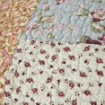 thumbnail image 3 of Kasentex  Cotton Patchwork Quilt Floral Patchwork Oversized Bedspread Coverlet Boho-Royal Garden Queen, 3 of 5