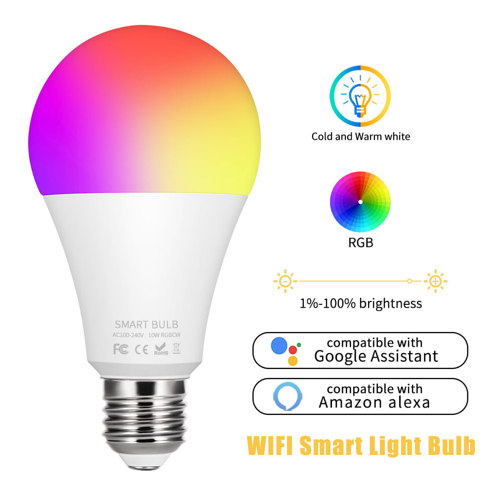 Tuya Smart WIFI Smart Light LEDBulb 11W RGBW B22/ E26 /E27 Alexa Google APP U0S0 