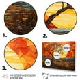 thumbnail image 3 of Designart "Savannah Sunset in African Safari Palette IV" Geometric Framed Wall Art Decor - Bohemian Yellow Boho Mosaic Hallway Framed Wall Art Decor, 3 of 6