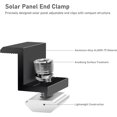 thumbnail image 2 of 10 Pack Solar Panel Brackets, 30mm End Clamp, Black, Solar Panel Fixing, Z Bracket, Adjustable Clamp, Solar Panel Bracket for Photovoltaic PV, 2 of 5