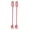 Pink, variant on OIUR Double-Ended Silicone Spatula Thin Jar Scraper Small Makeup Scrapers Mini Food-Grade Scraper & Spreader for Jams Baking Cooking