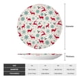 thumbnail image 2 of Kdxio Vintage Christmas Reindeer Bone China Decorative Plate Ceramic Decorative Plate for Home Office Wall Stand Decorative Plates for Home Bedroom-8in, 2 of 6