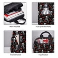 thumbnail image 4 of Naloa Skeleton with Roses Print Lightweight DayBackpack Suitable for school, work, shopping, travel, etc., 4 of 5