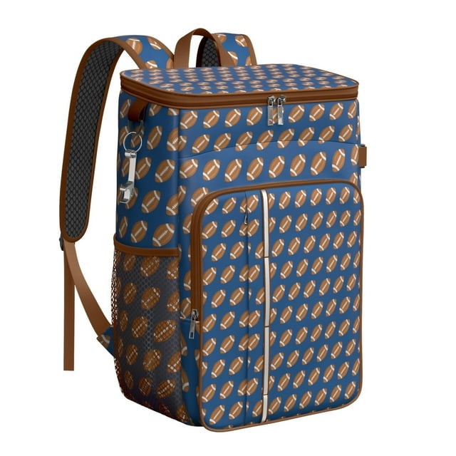 Baseball Print Sports Backpack Cooler, Insulated for Athletes, Leakproof Design for Team Events and Games