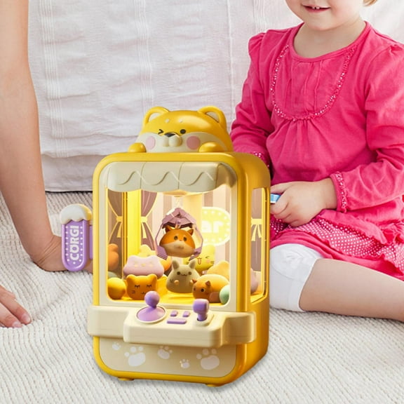 Máquina de garra de mesa, manivela de mano, juguete de muñeca, juguete interactivo, Arcade, cápsula de , premio de garra, juguete para niños , amarillo CUTICAT maquina de garras