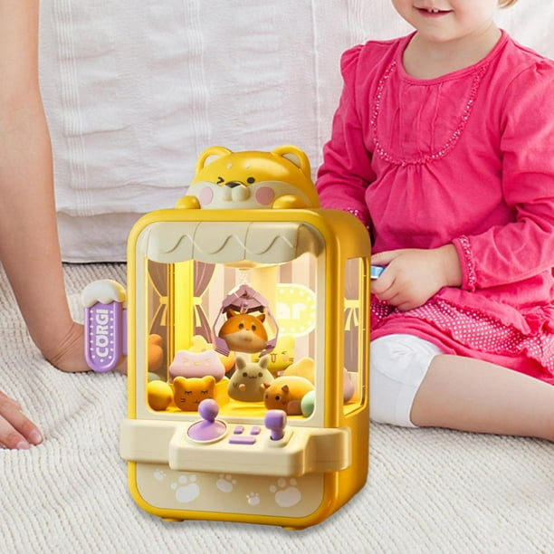 Máquina de garra de mesa, manivela de mano, juguete de muñeca, juguete interactivo, Arcade, cápsula de , premio de garra, juguete para niños , amarillo CUTICAT maquina de garras