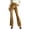 #179-Gold, variant on Velvet Flare Trousers for Women High Waist Soft Stretch Side Pockets Dressy Casual Bootcut Pants