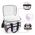 thumbnail image 6 of FORMRS Insulated Cooler Bag 24 Cans Capacity Soft Leakproof Lunch Box with Side Pockets, Pink Skates, 6 of 7