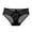 Black, variant on Crisscross Strap Lace Panties for Women - Mid Lift High Elasticity Briefs, Soft Breathable 3-Sided Base Layer for Daily Wear