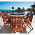 thumbnail image 2 of Vifah Malibu 7 Piece Wood Patio Dining Set, 2 of 2