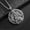 Silver Color, variant on 14K White Gold Nordic Design Amulet Pendant Norse God Thor Necklace Viking Jewelry