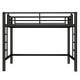 thumbnail image 6 of Aukfa Heavy Duty Twin Size Metal Loft Bed for Kids, Teens, Space-Saving, Black, 6 of 8