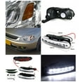 thumbnail image 2 of Spec-D Tuning for Honda Civic Sedan Coupe Chrome Headlights+LED Bumper Fog Lamps, 2 of 2