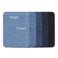thumbnail image 3 of YAOMOBB DIY Jeans Repair Repair Kit Iron on Patches for Denim 25/30PCS Inside Thigh Rectangular Elliptical Square Shape Jeans Decorating Patch, 3 of 5