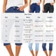 thumbnail image 3 of TaTaai Women Summer Stretch Denim Capri Pants Solid Mid Waist Casual Pockets Ladies Weekend Outdoor Vacation Wear Soft Stretchy No Fading Comfortable Stylish Bottoms Gift, 3 of 8
