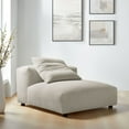 thumbnail image 2 of Modular Armless Chair, Brown, Fabric, Living Room Lounge Cafe Lobby Hospitality Restaurant, Modern Contemporary, HB37160, 2 of 9