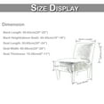 thumbnail image 4 of KBOOK Armless Accent Chair Cover Slipcover Printed Stretch Accent Chair Slipcover for Living Room, 4 of 6