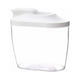 thumbnail image 1 of Dispensador de cereales de plástico para cocina, contenedor de almacenamiento de arroz, con diseño de altura ajustable, contenedor de plástico de 3 niveles, para uso en la oficina., 1 of 6