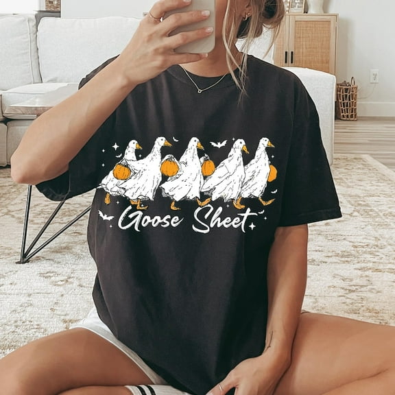 Goose Sheet Shirt, Halloween Silly Goose Clipart, Halloween Goose , Funny Goose Halloween Shirt, Horror Shirt, Boo Sheet Shirt