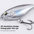 thumbnail image 2 of 6,5 cm 6g cebo de pesca duro artificial Topwater Spin Pencil señuelos (plata roja), 2 of 4