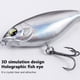 thumbnail image 2 of 6.5cm 6g Cebo de pesca duro artificial Topwater Spin Pencil Señuelos (plata negra), 2 of 4