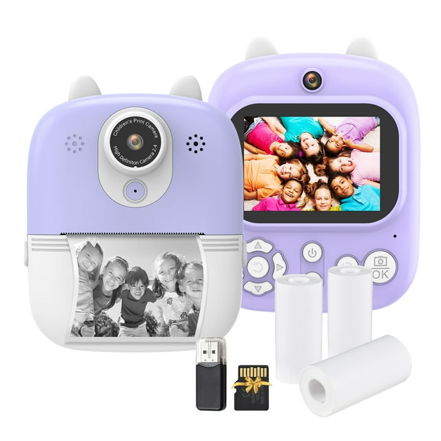 Cámara digital de impresión instantánea para niños Cámara digital para niños 1080P