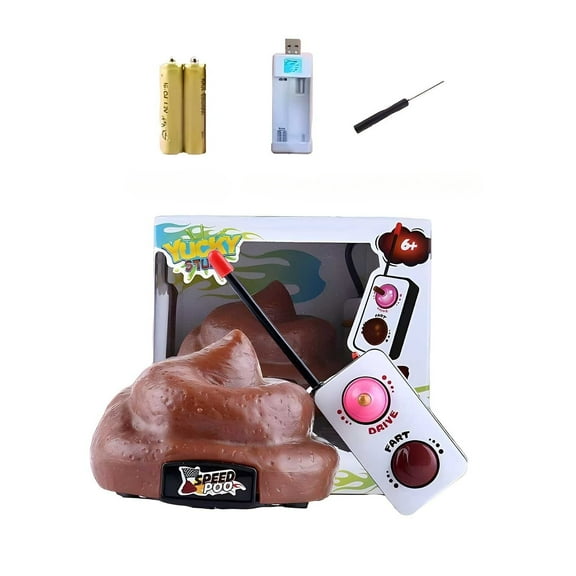 CanGonggg Prank Toys Funny Toys Prank Props Spoof Birthday Poo Remote Control Car Toy For Adults And Kids Girl Games Soft Rug Game for 5 Years Girl Games 3 Months Games 3-6 Months Kitchen Little