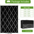 EasyGoing Indoor/Outdoor Area Rugs for Patio 6x9 ft, Reversible