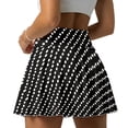 thumbnail image 2 of Uorisango Black Polka Dots Women's Golf Skirt for Running Casual Relaxed Women's Active Performance Skort Lightweight Mini Skirts with Shorts Pockets, 2 of 7