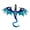 A, variant on Winged Dragon Brooch Retro Colorful Dragon Brooch Pin Decorative Alloy Lapel Pin Clothes Accessory for Backpack Hats Jackets Decoration