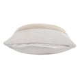 thumbnail image 3 of Laddha Home Designs Handwoven Striped Square Throw Pillow - 20" - Beige and White - Set of 2, 3 of 6