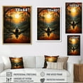 thumbnail image 4 of Designart "Yellow Orange Meditation Meditative silence" Portrait Canvas Print, 4 of 5