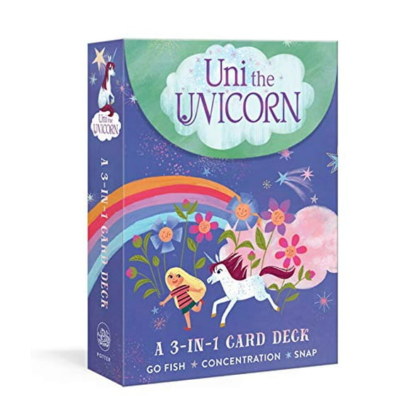 Uni the Unicorn: A 3-in-1 Card Deck: Card Games Include Go Fish, Concentration, and Snap