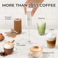 thumbnail image 3 of Batidora portátil para bebidas Milk Frother Zulay Mini & Mighty, color blanco, 3 of 8