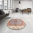 thumbnail image 3 of Ahgly Company Indoor Square Abstract Desert Sand Beige Geometric Area Rugs, 5' Square, 3 of 6