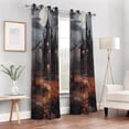 thumbnail image 7 of Coolnut Blackout Curtain Black Out Window Cover for Bedroom Living Room 84 inches Length Bathroom Window Curtain Grommet Window Curtains Privacy Protect Room Darkening Single Panel Curtain, 7 of 7
