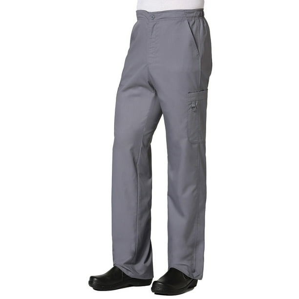 EON Men's COOLMAX® HalfElastic Drawstring Waist Cargo Scrub Pant