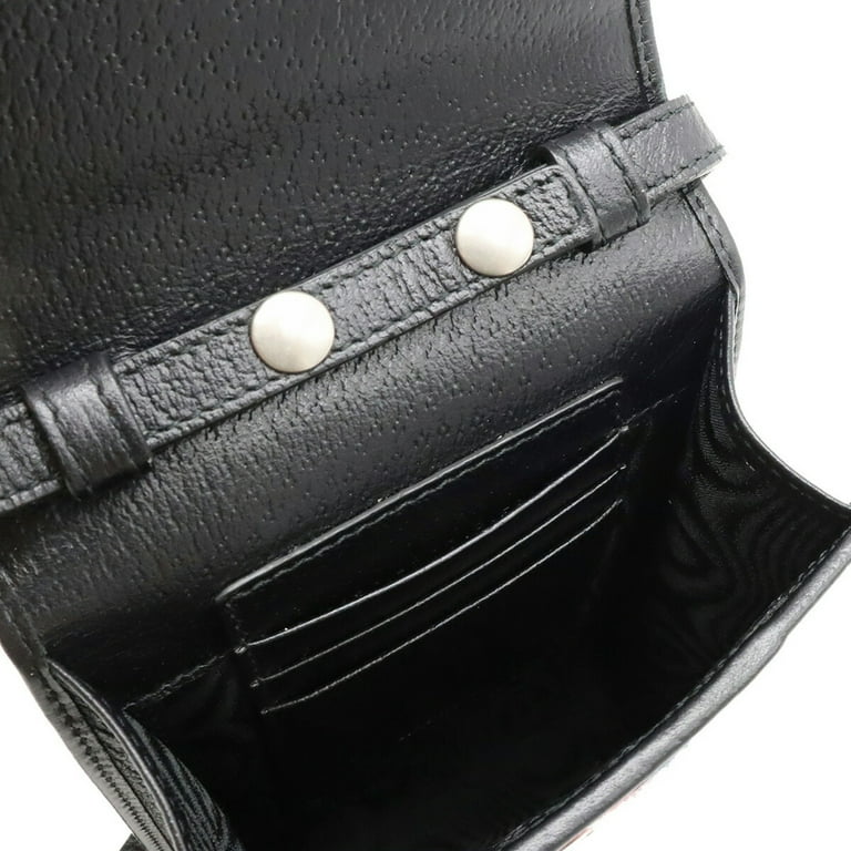 Balenciaga BALENCIAGA Crossbody Shoulder Bag Gucci Collaboration  Canvas/Leather Black Unisex 680130