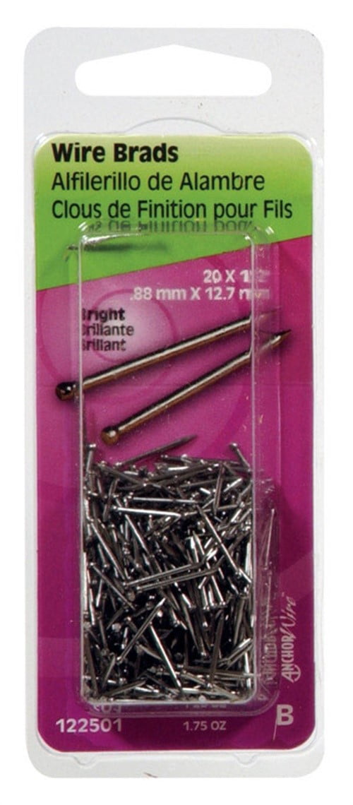 1 LB Of 20 x 1/2 Inch Nails Brads Approximately 19,200 Nails 1/2" Nails 