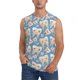 thumbnail image 1 of Fotbe Funny Cute Healthy Teeth Men's Camiseta sin Mangas Estampada para Hombres, Playera Casual para Gimnasio, Entrenamiento, Playa-Large, 1 of 7