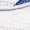 White Blue, variant on Shoes for Men White Base with Blue Accents, Fashion - Printed Details, Air Cushion Midsole for Comfort, Thick Sole with Textured Design, Breathable Upper, Streetwear Aesthetic